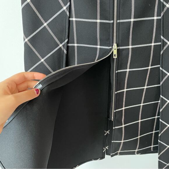 Rag & Bone Windowpane Print Skirt Size 6 - Picture 4 of 8